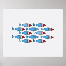Poisson scandinave - Décor de maison Art Mur