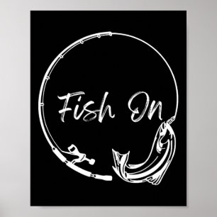 Affiche Poisson Sur Capture Drôle Dit Pêche Humour Hommes 