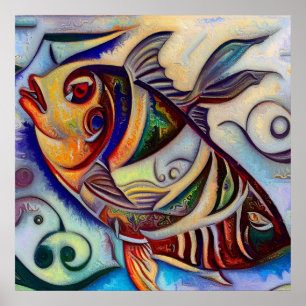 Affiche Poissons 3