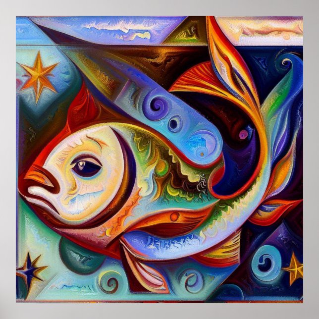 Affiche Poissons 8 (Devant)