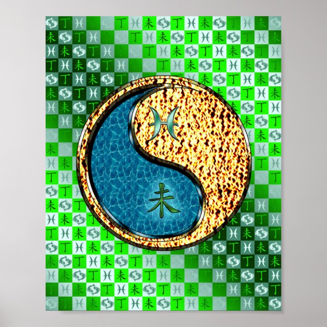 Affiche Poissons et chèvre (Devant)