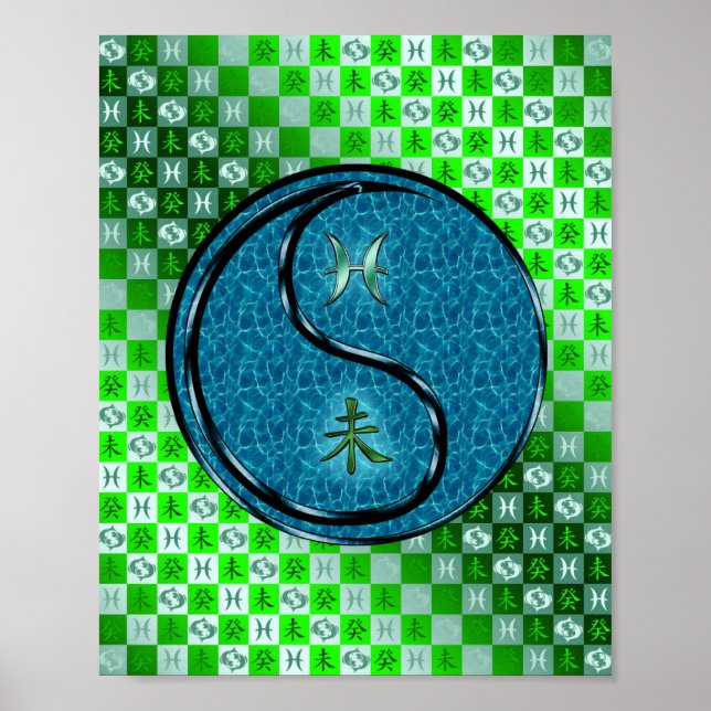 Affiche Poissons et Chèvre d'eau (Devant)