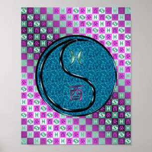 Affiche Poissons et Eau