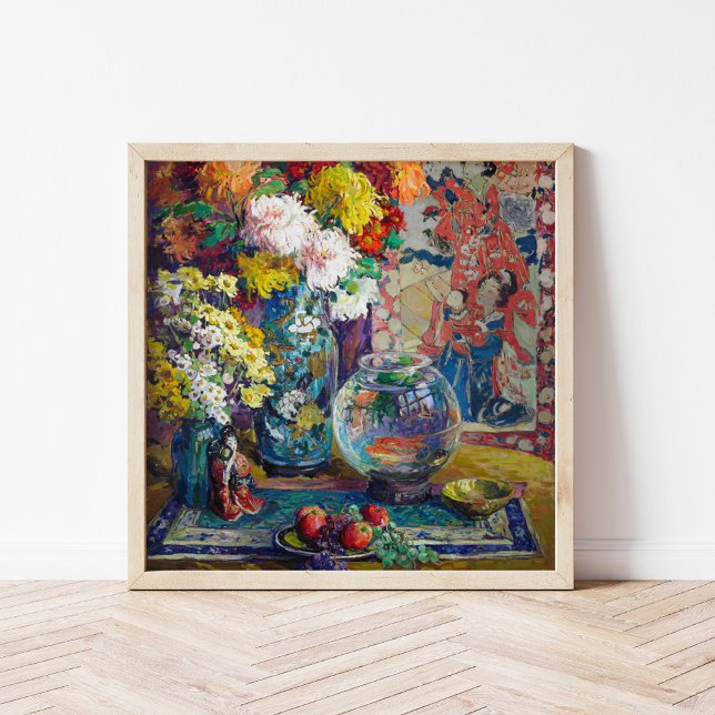 Affiche Poissons, fruits et fleurs | Kathryn E. Cherry (Créateur téléchargé)