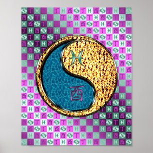 Affiche Poissons & Incendie