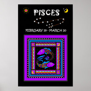 Affiche Poissons jumeaux