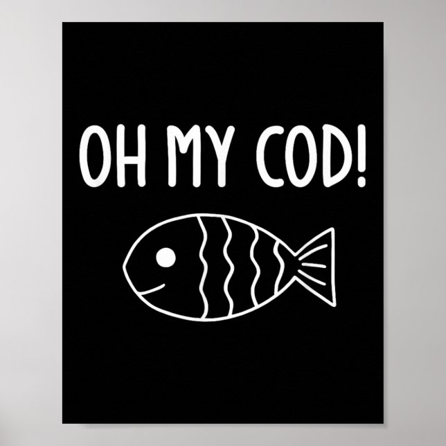 Affiche Poissons Puns, Oh Mon Morceau, Drôle, Blagues, Sar (Devant)