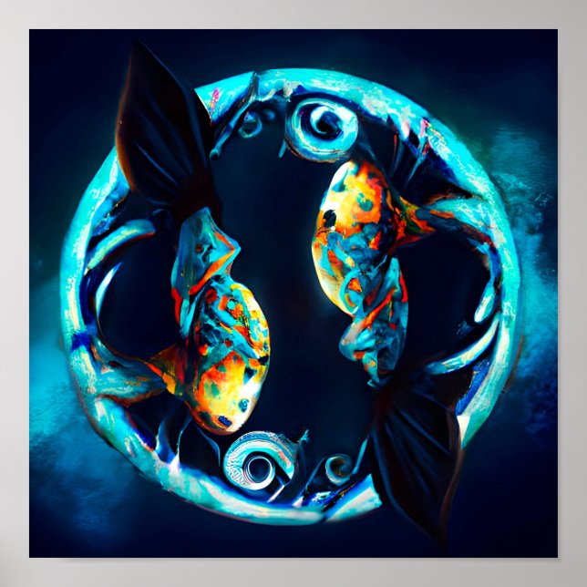 Affiche Poissons tribaux (Devant)