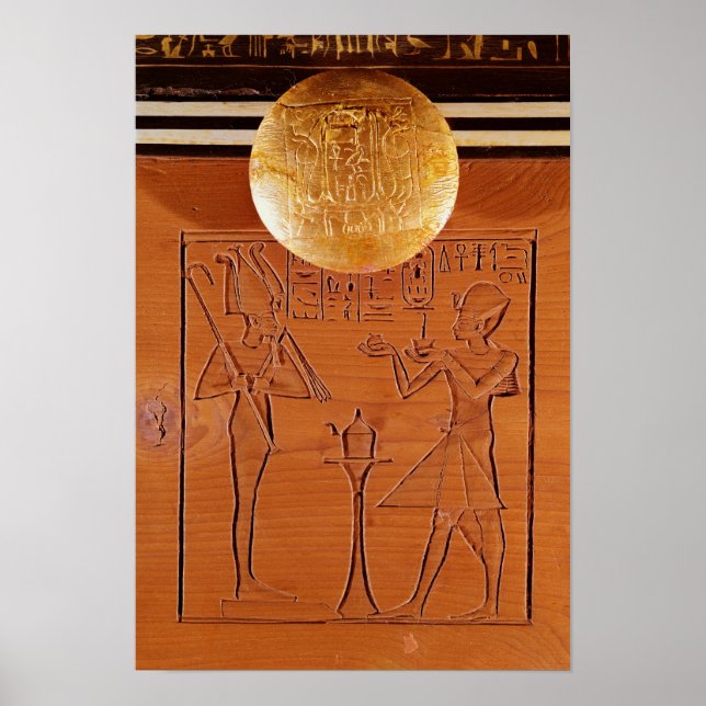 Affiche Poitrine portable, détail de Tutankhamon (Devant)