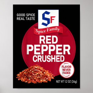 Affiche Poivre Rouge Concassé Sce Groupe Familial Correspo