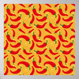 Affiche Poivrons chauds