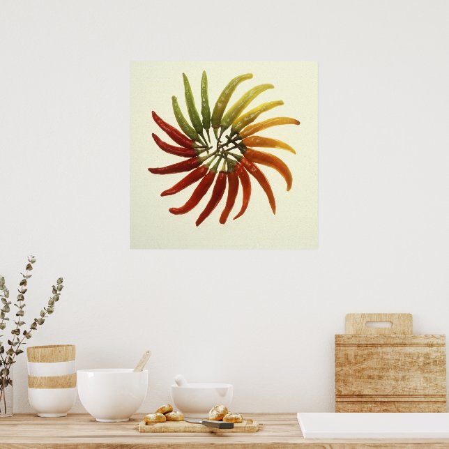 Affiche Poivrons chics (Cuisine)