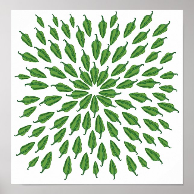 Affiche Poivrons verts (Devant)