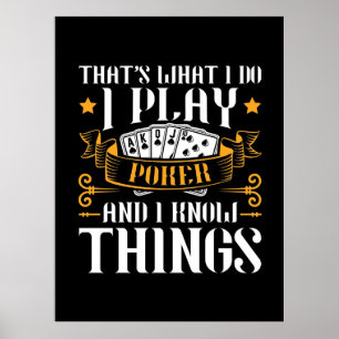 Affiche Poker C'Est Ce Que Je Joue