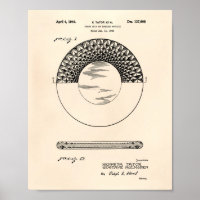 Poker Chip 1944 Brevet Art Vieux Poivre