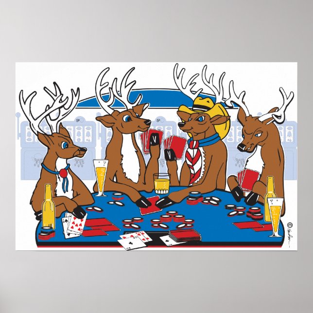 Affiche Poker Face Deer (Devant)