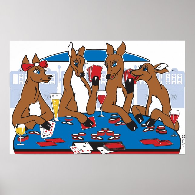 Affiche Poker Face Deer (Devant)