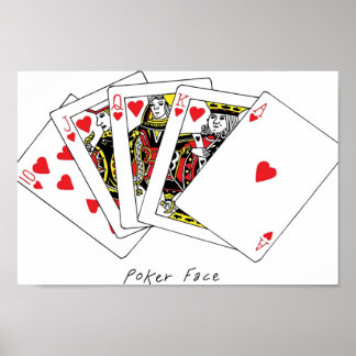 Affiche Poker Face La Flush Royale