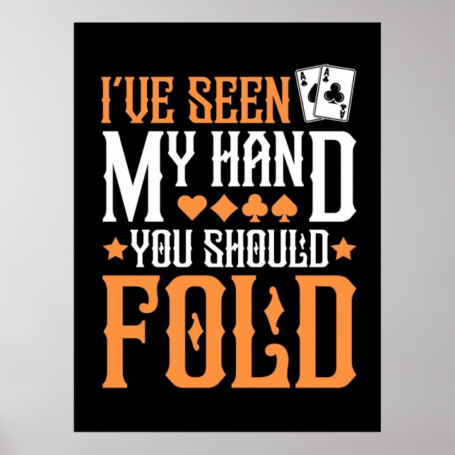 Affiche Poker J'Ai Vu Ma Main (Devant)