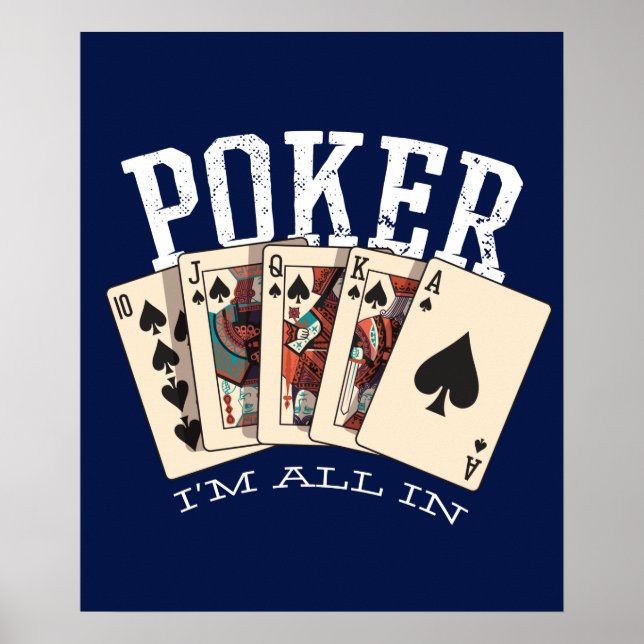Affiche Poker Je suis tout dedans (Devant)