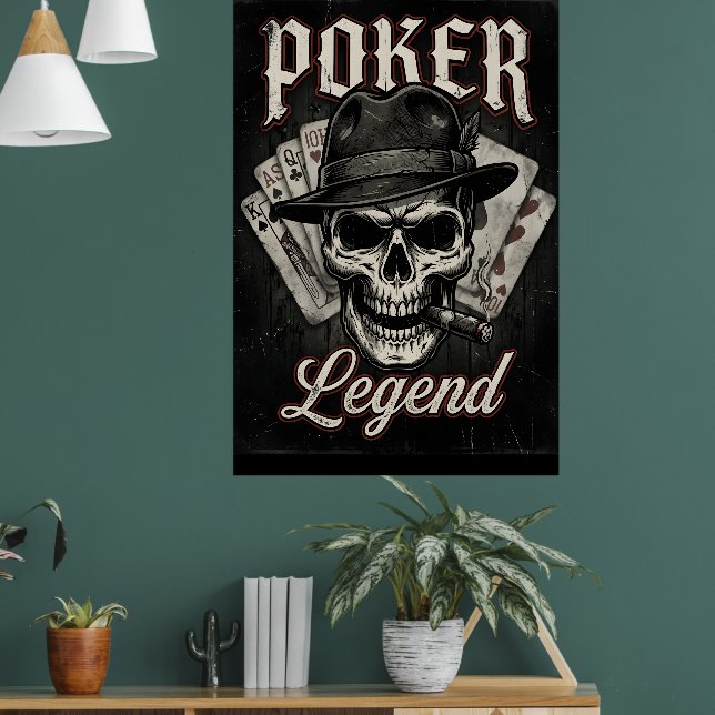 Affiche Poker Legend Funny Shirt I Love Poker Texas Holdem (Salon 1)