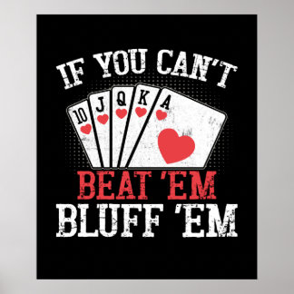 Affiche Poker mot art Gambling Casino