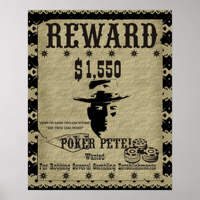 Affiche Poker Pete Reward (Devant)