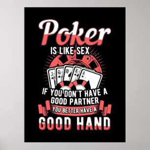Affiche Poker Tu Vaut Mieux Avoir Une Bonne Main