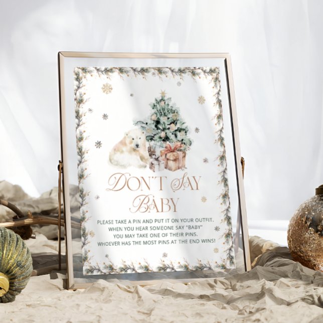 Affiche Polar Bear ne pas dire Baby Game (Créateur téléchargé)