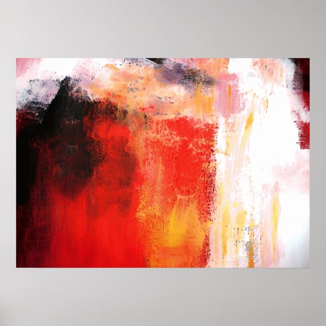 Affiche Polar rouge - Art Abstrait (Devant)