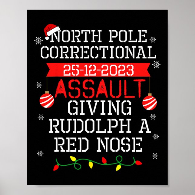 Affiche Pôle Nord Ault Correctionnel Donnant À Rudolph Un  (Devant)