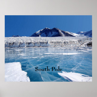 Affiche Pôle Sud, Antarctique