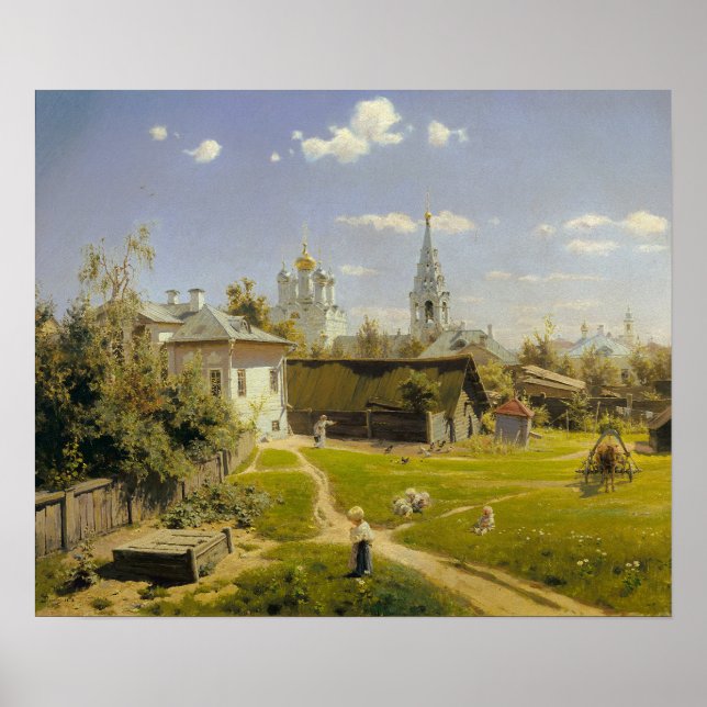Affiche Polenov - Cour de Moscou (Devant)
