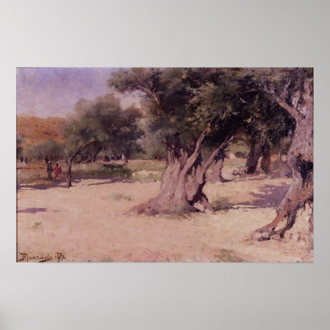Affiche Polenov - Oliviers En Palestine (Devant)
