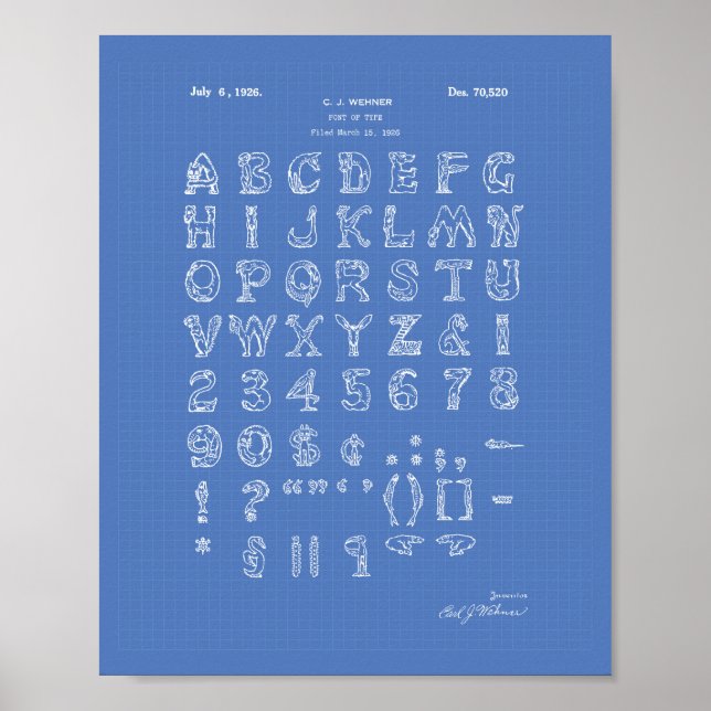 Affiche Police 1926 Brevet Art Plan directeur (Devant)