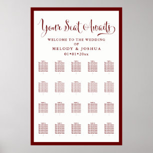 Affiche Police de calligraphie moderne do-it-yourself coul