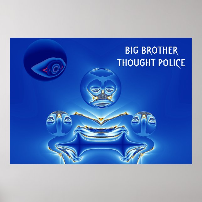 Affiche Police de pensée Big Brother (Devant)