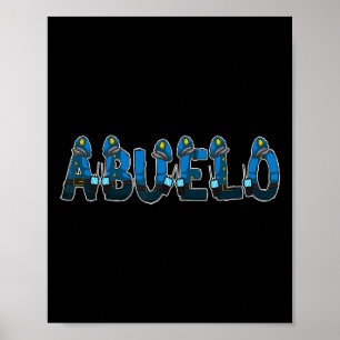 Affiche Police Grand-père Abuelo Costume d'Halloween