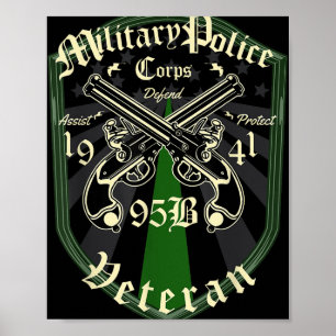 Affiche Police militaire 95 Bravo Vétérinaire