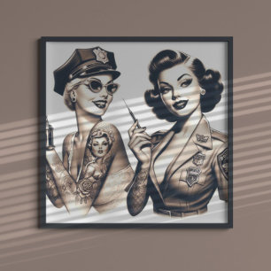 Affiche Police tatouée Filles