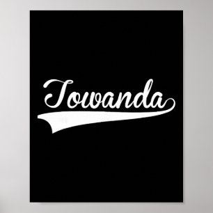 Affiche Police Towanda Vintage Rétro à vendre
