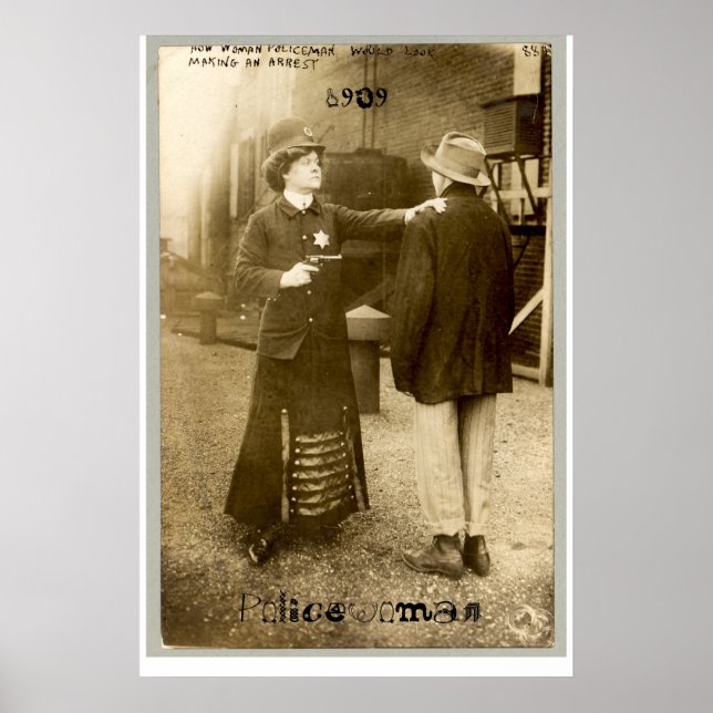 Affiche Policewoman, 1909 (Devant)