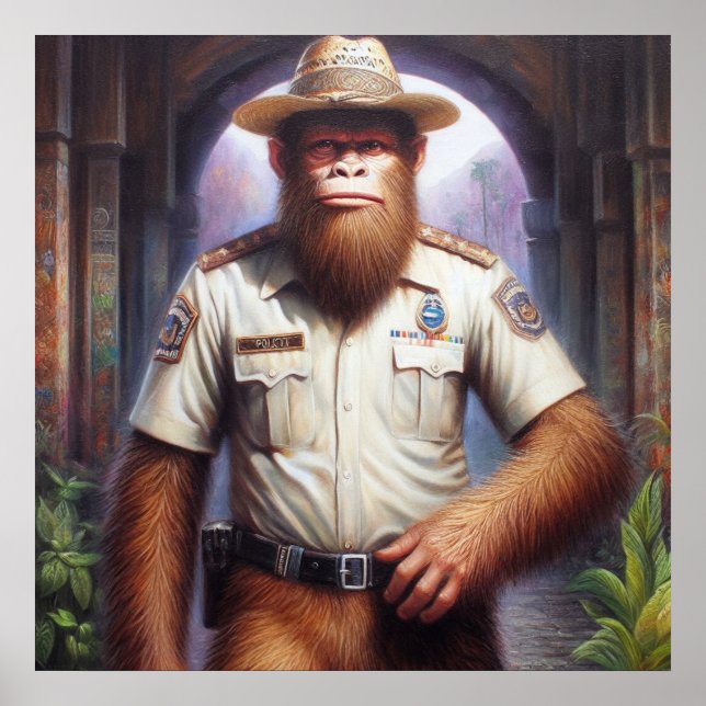 Affiche Policier de Bigfoot (Devant)