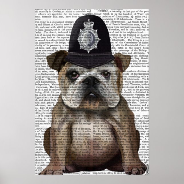Affiche Policier de Bulldog (Devant)