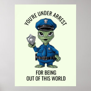 Affiche Policier extraterrestre