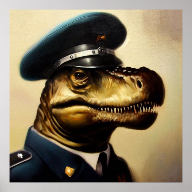 Affiche Policier T Rex (Devant)