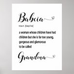 Affiche Polish Babcia Grandma Gift<br><div class="desc">Definition of Polish Babcia</div>
