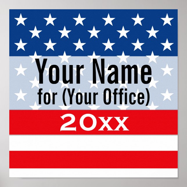 Affiche Political Campaign Non-Partisan Printed Candidate (Devant)