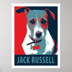 Affiche politique 12x16 de parodie de Jack Russell
