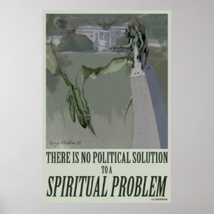 affiche politique du problème 24x36 spirituel